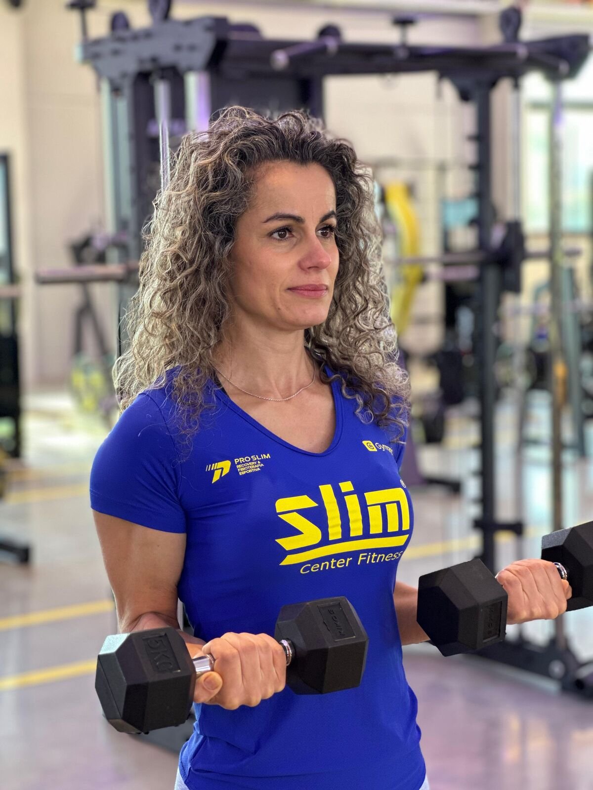 Aluna treinando na Slim